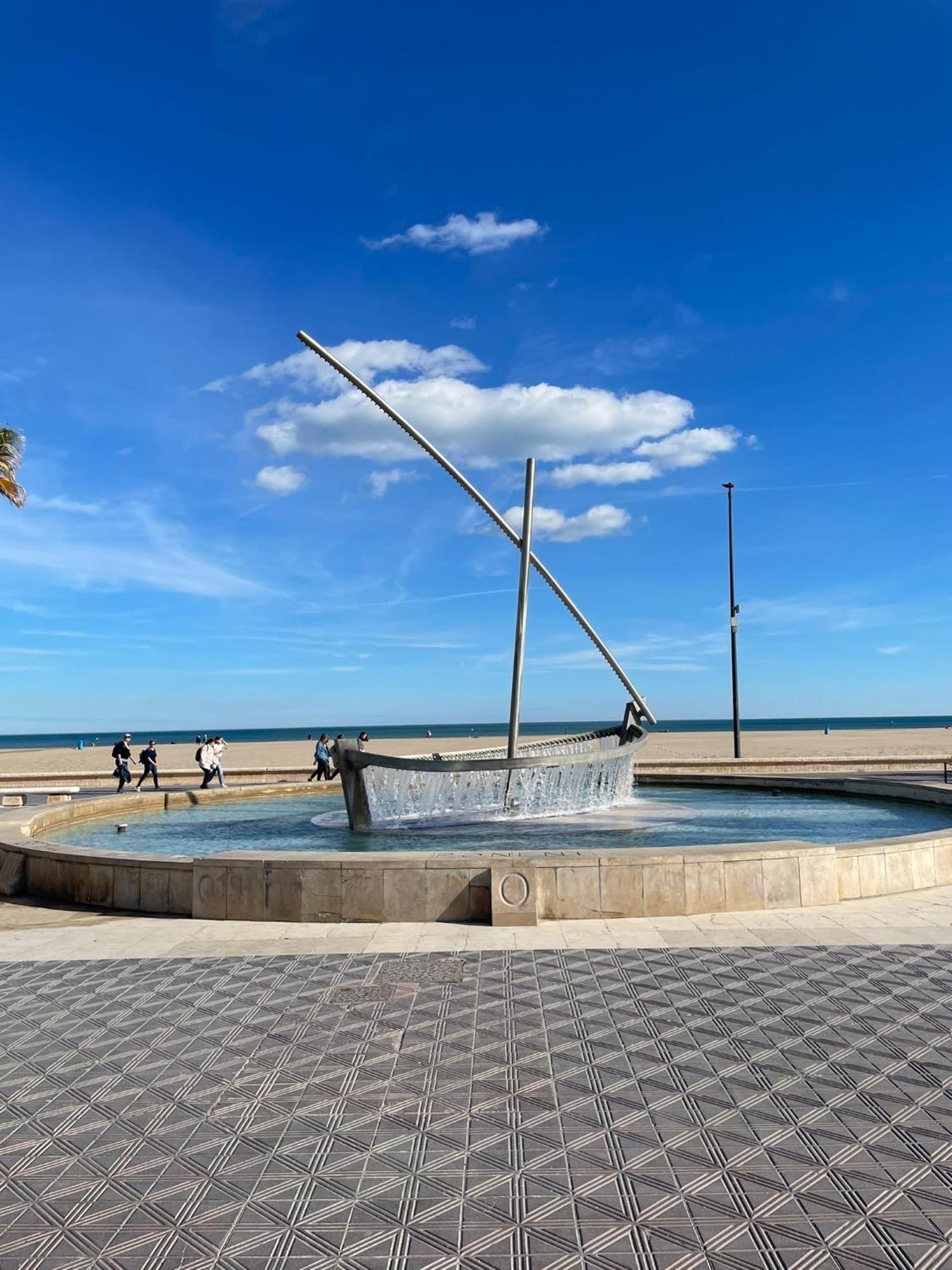 Appartamento Habitacion Frente A Playa De La Malvarrosa Valenza Esterno foto